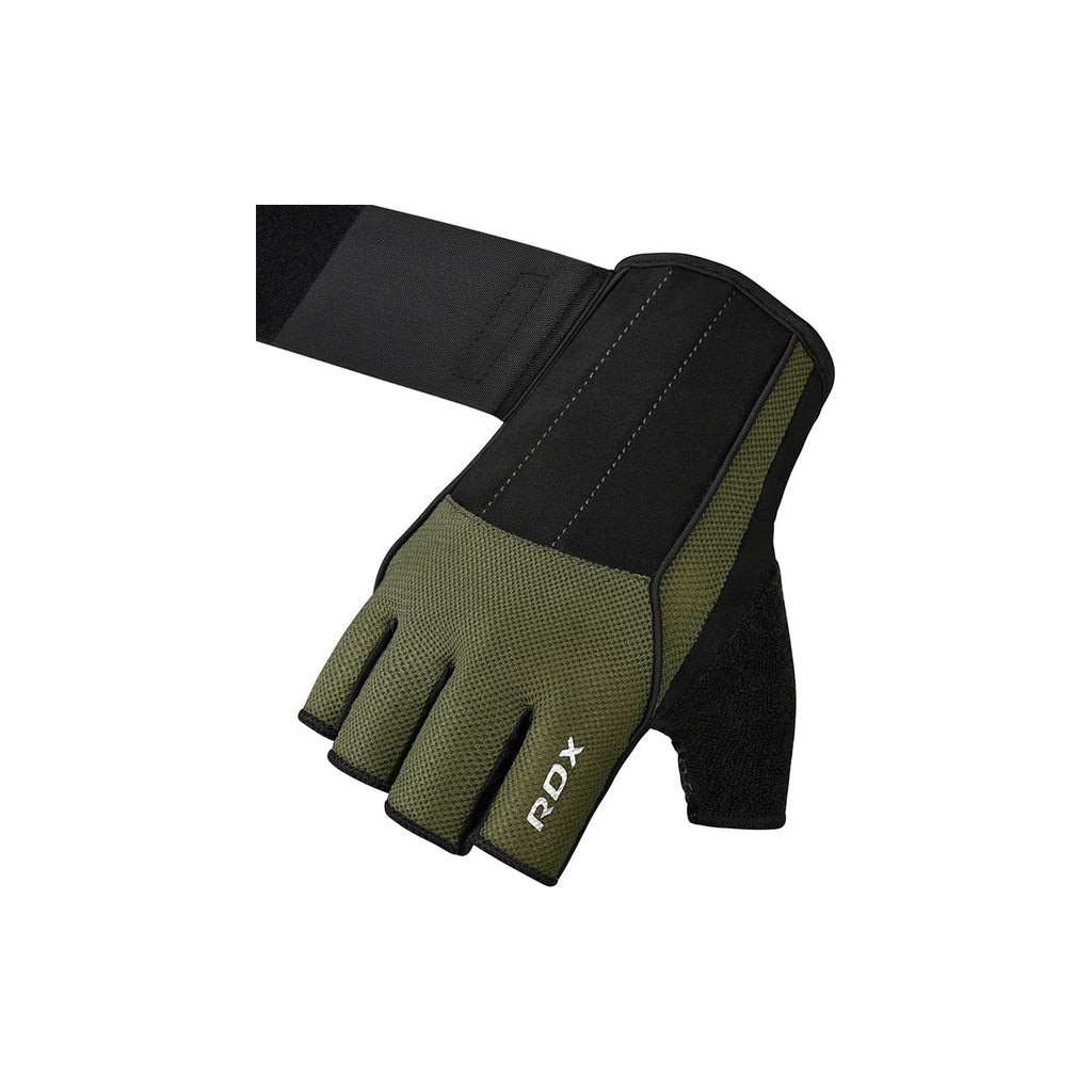 Рукавички для фітнесу RDX W3 with EVA Padding Army Green M (WGS-W3AG-M+) - зображення 4