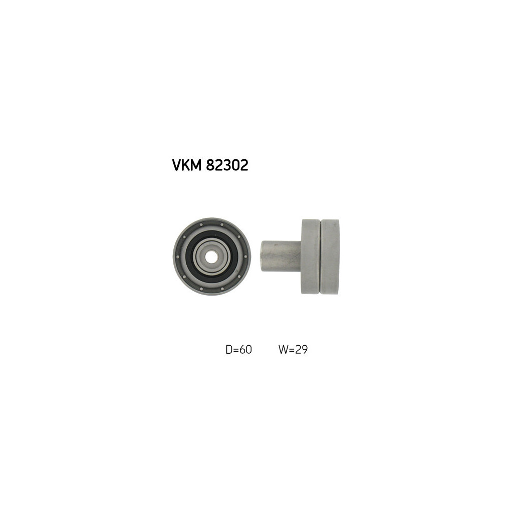 Ролик натягувача ременя SKF VKM 82302 - зображення 1