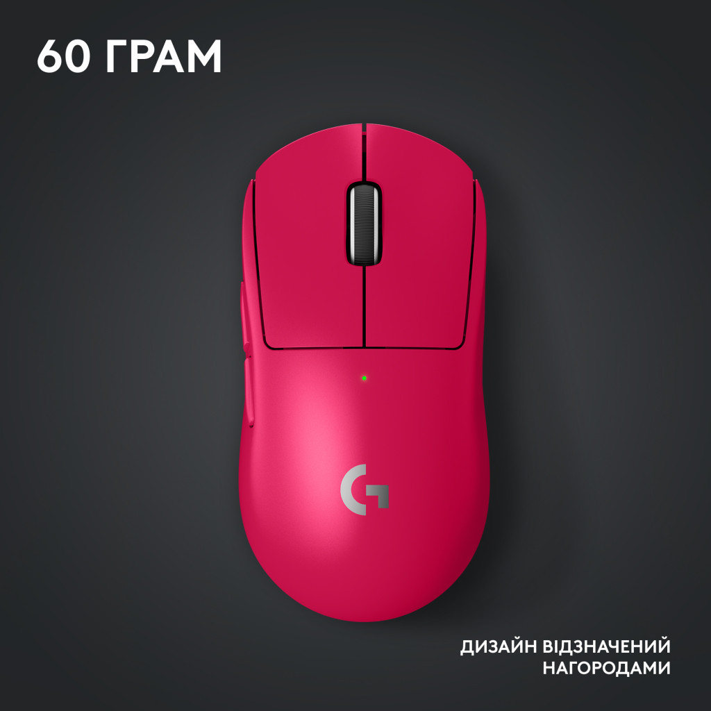 Мишка Logitech G Pro X Superlight 2 Lightspeed Wireless Magenta (910-006797) - зображення 11