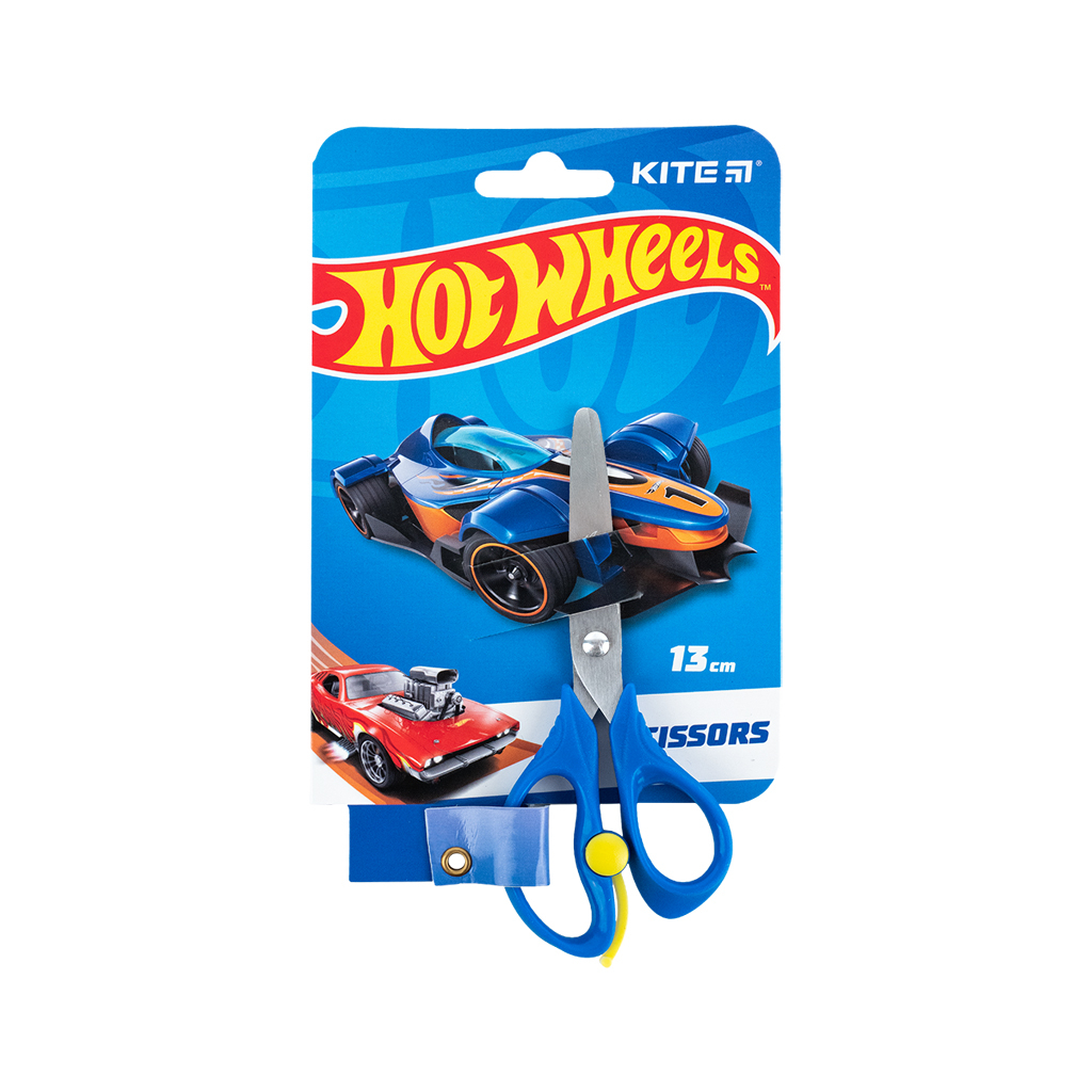 Ножиці Kite дитячі з пружиною Hot Wheels 13 см (HW24-129) - изображение 1