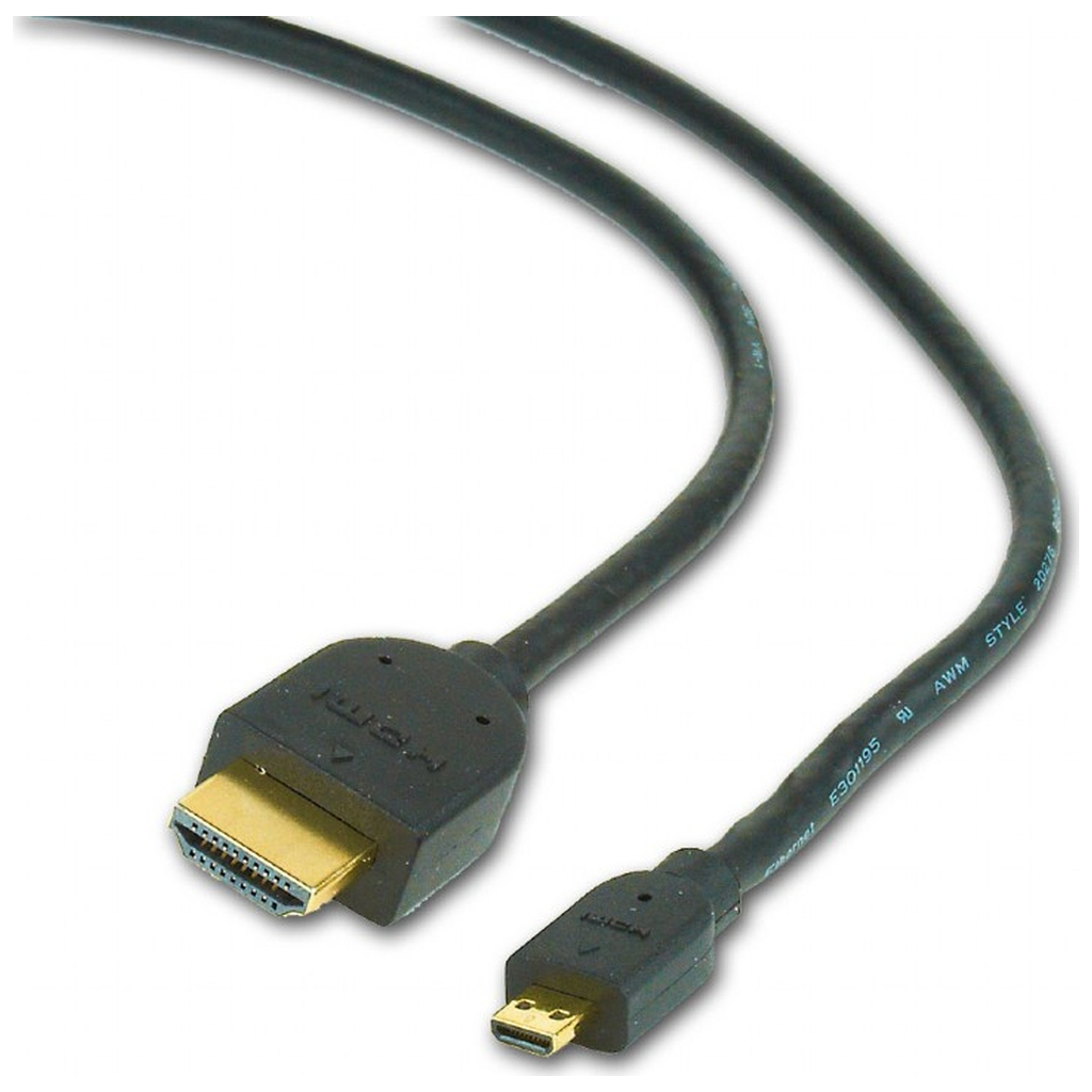 Кабель мультимедійний HDMI M to HDMI micro M 3.0m Cablexpert (CC-HDMID-10) - зображення 1