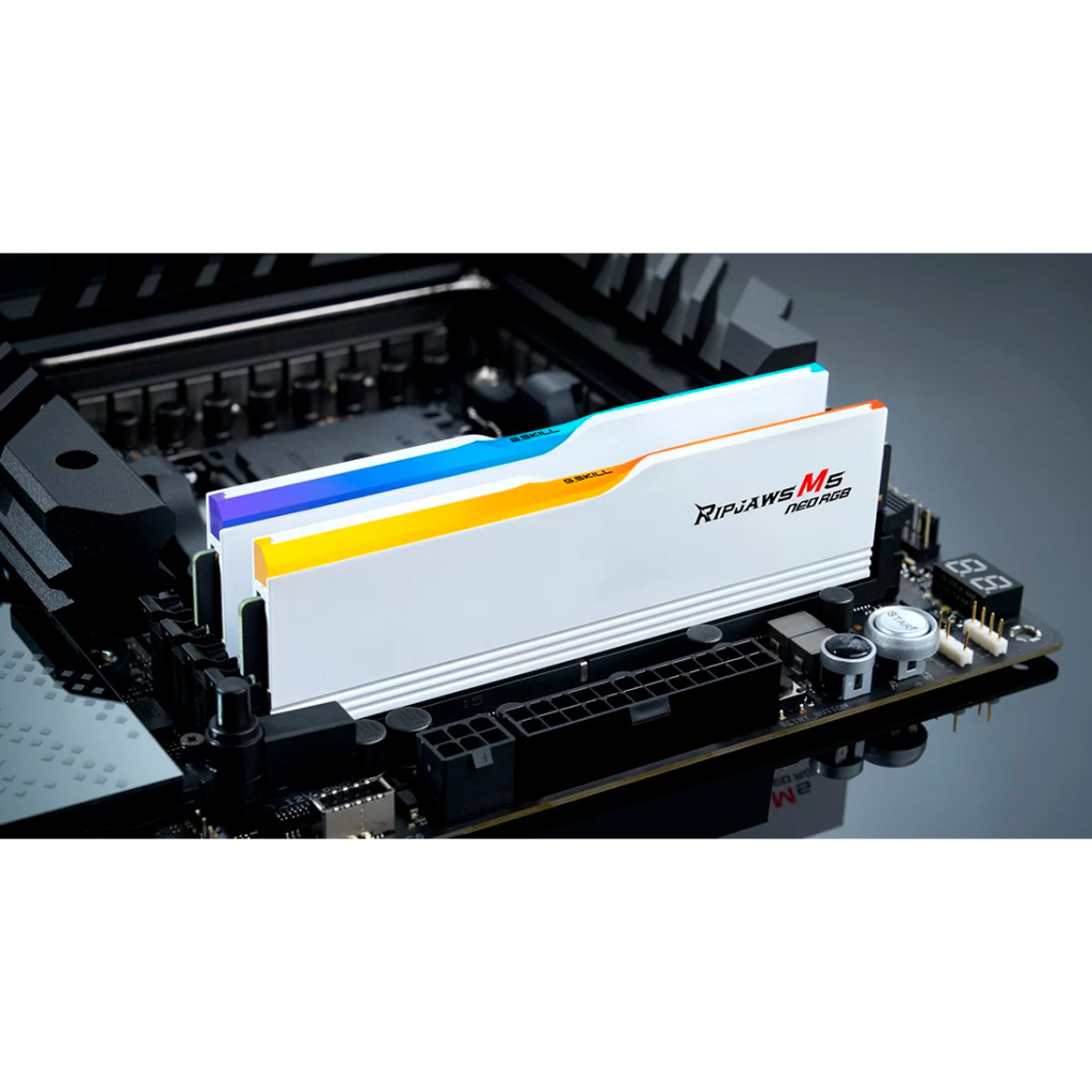Модуль пам'яті для комп'ютера DDR5 48GB (2x24GB) 6000 MHz Ripjaws M5 Neo RGB Matte White G.Skill (F5-6000J3036F24GX2-RM5NRW) - зображення 9