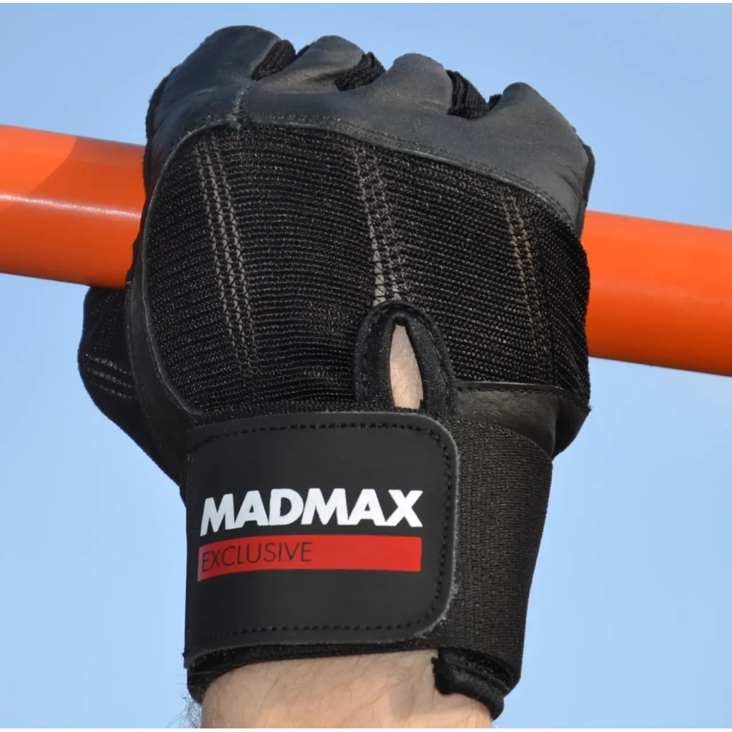 Рукавички для фітнесу MadMax MFG-269 Professional Exclusive Black M (MFG-269-Black_M) - зображення 10