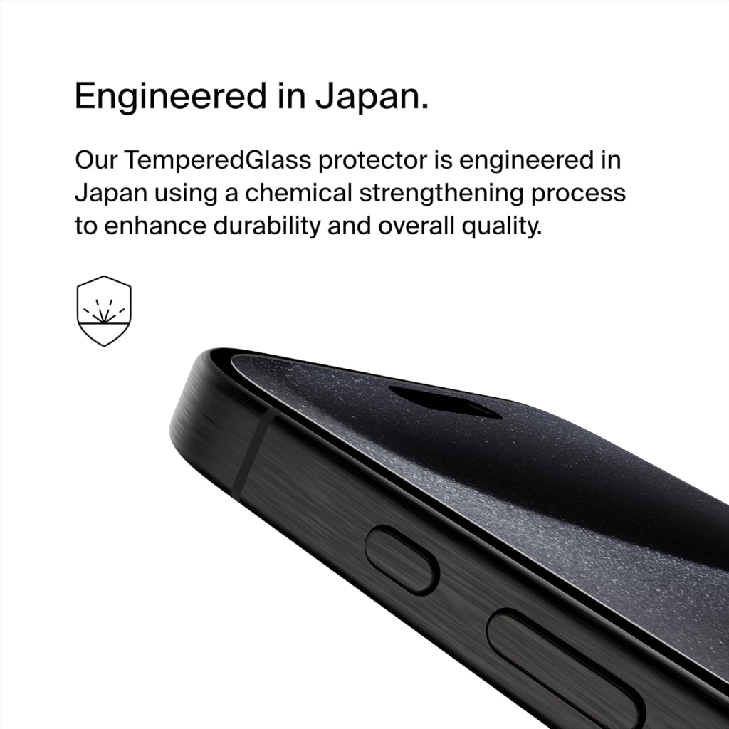 Скло захисне Belkin iPhone 15 Pro Max TemperedGlass (OVA138ZZ) - зображення 3