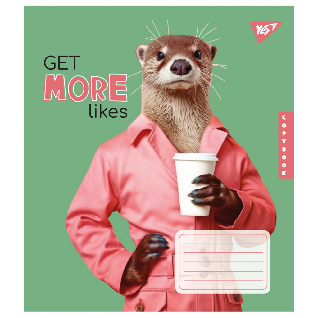 Зошит Yes Get more likes 24 аркушів клітинка (767289) - зображення 5
