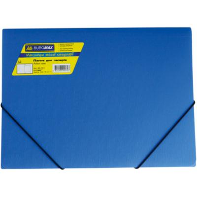 Папка на резинках Buromax А4, JOBMAX, blue (BM.3911-02) - зображення 1