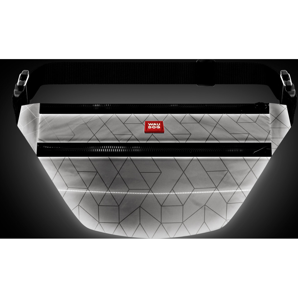 Поясна сумка-бананка для собак WAUDOG Family світловідбивна 33х17х10 см (5687) - зображення 4