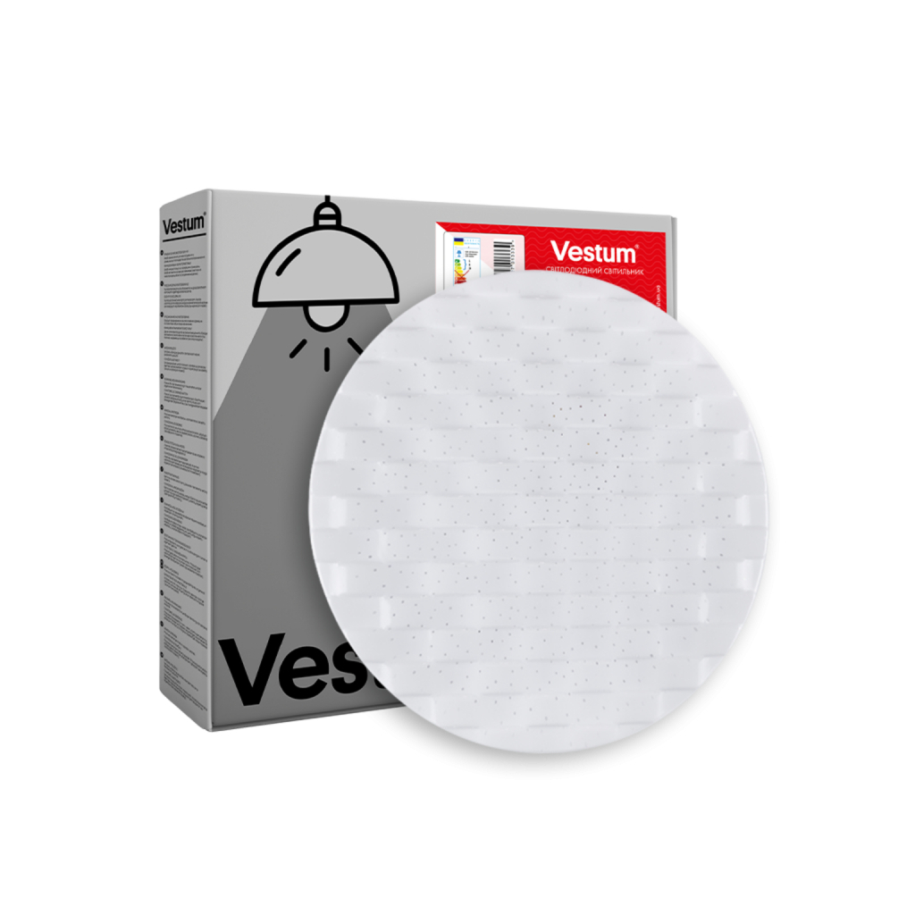 Світильник Vestum CELL зоряне небо 30W 375*60мм 4000К 1срібло (VS-90052) - зображення 1