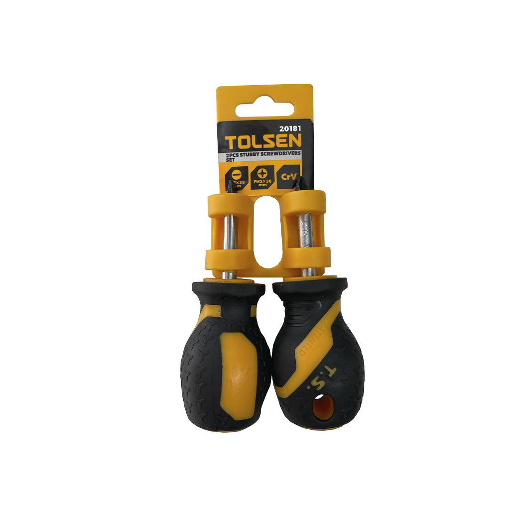 Набір викруток Tolsen коротких SL6,5*38мм+PH2*38мм (20181) - зображення 1