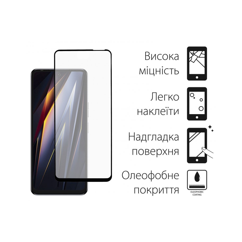 Скло захисне Dengos Full Glue Tecno Pova Neo 2 (LG6n) (black) (TGFG-292) - зображення 2