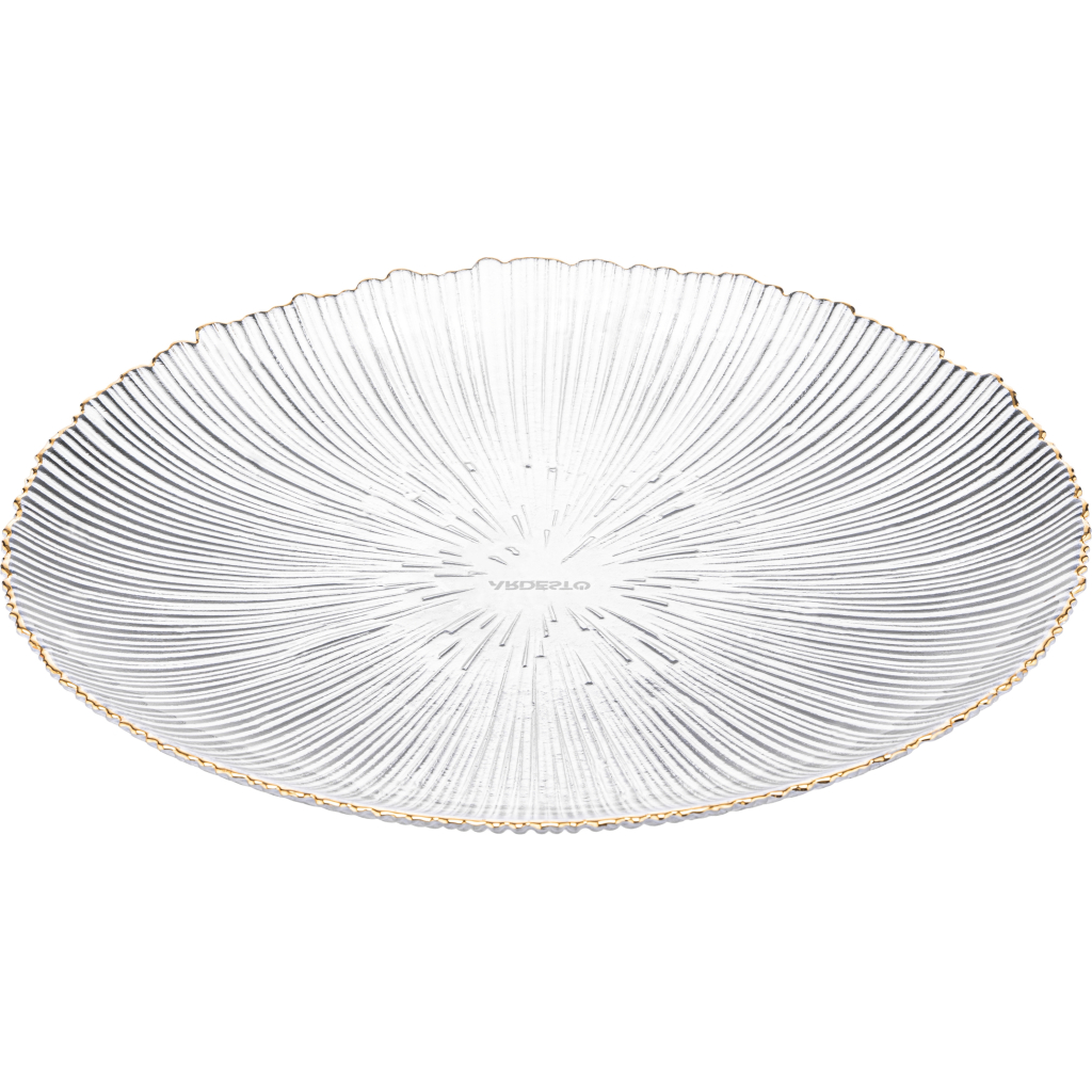 Тарілка Ardesto Mallow, 21см, скло, прозорий (AR5012) - зображення 1