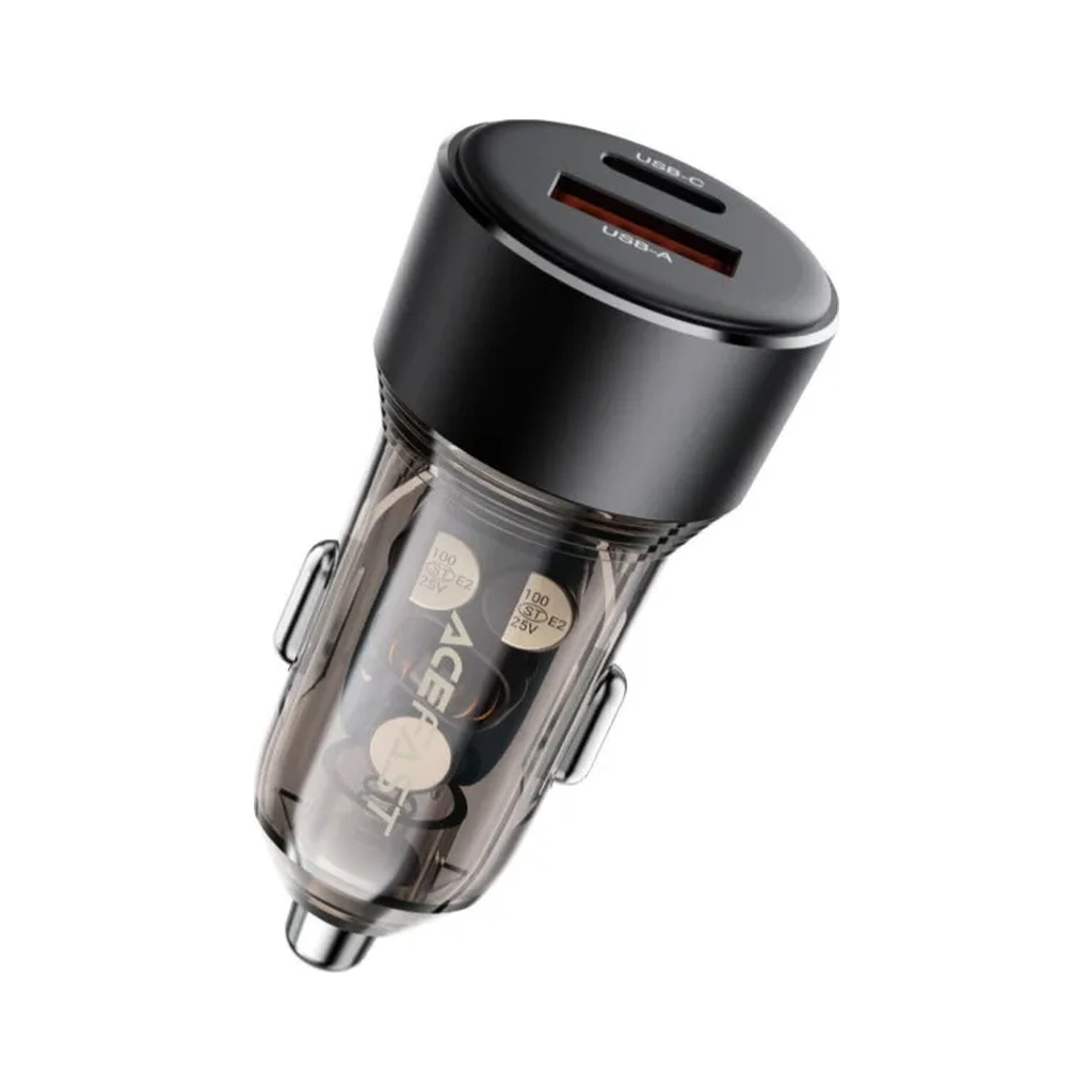 Зарядний пристрій Acefast 2xUSB 60W (USB-C + USB-A) B12 (6974316282914) - зображення 3