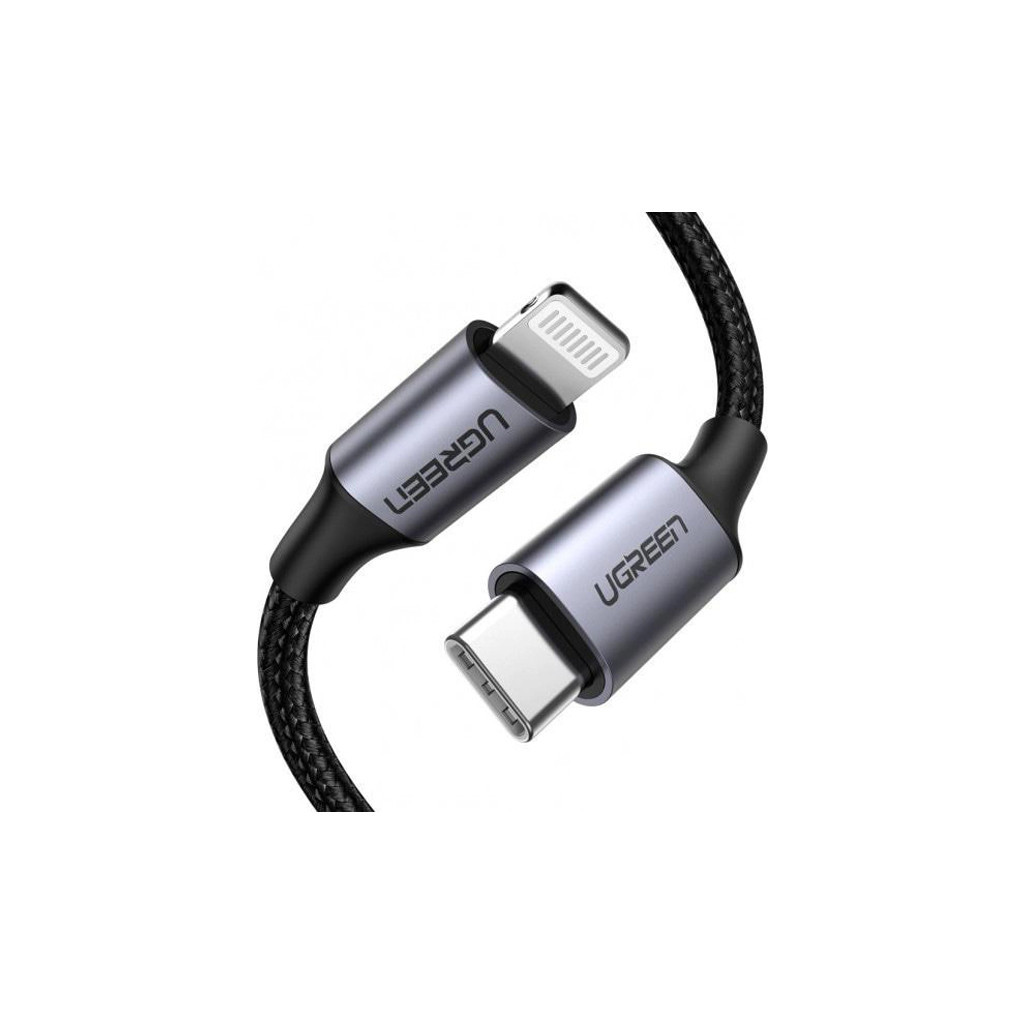 Дата кабель USB-C to Lightning 1.0m US304 MFI Black Ugreen (US304/60759) - зображення 3