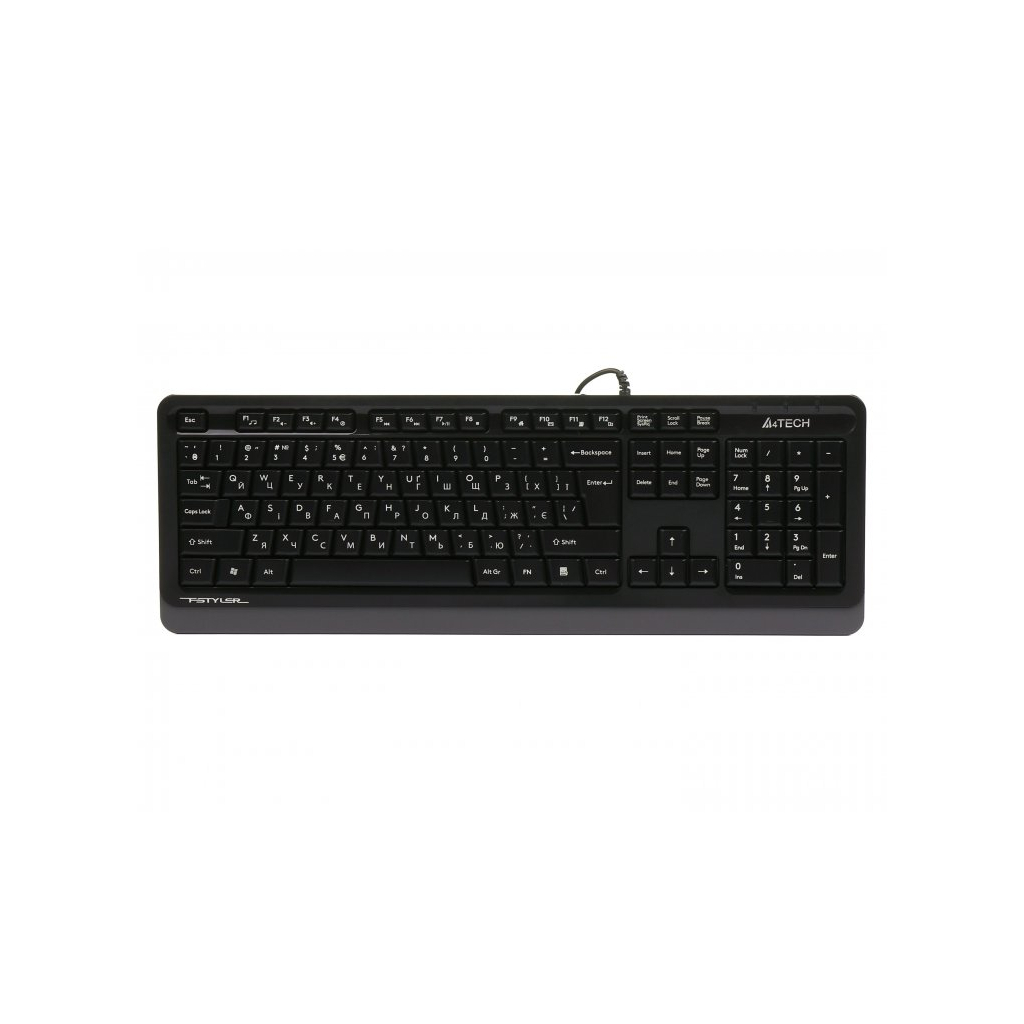 Клавіатура A4Tech FKS10 USB Grey (4711421963329) - зображення 1