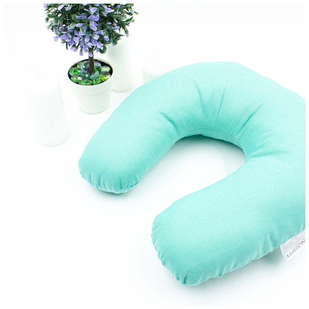 Подушка MirSon для подорожей №8762 Naturale Line 11-2208 Mint 100% Memory (2200006348474) - зображення 4