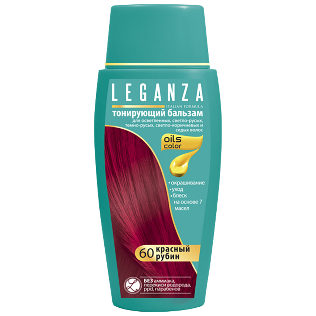 Відтінковий бальзам Leganza 60 - Червоний рубін 150 мл (3800010505819) - зображення 1