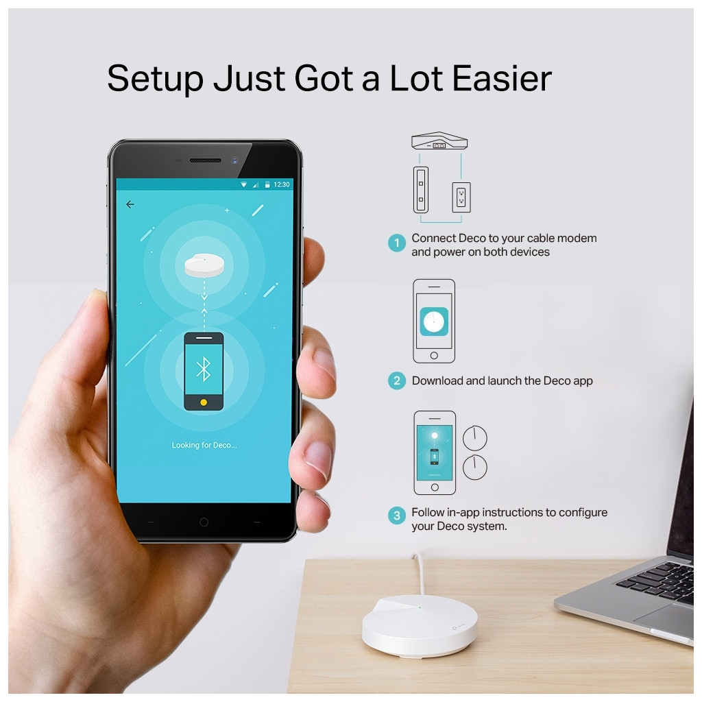 Точка доступу Wi-Fi TP-Link DECO-M5-2-PACK - зображення 5