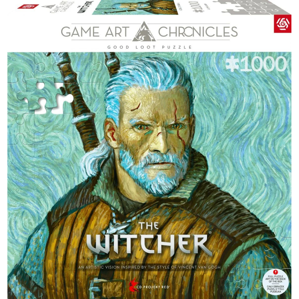 Пазл GoodLoot The Witcher Geralt of Rivia & Vincent van Gogh 1000 ел. (5908305247548) - зображення 3