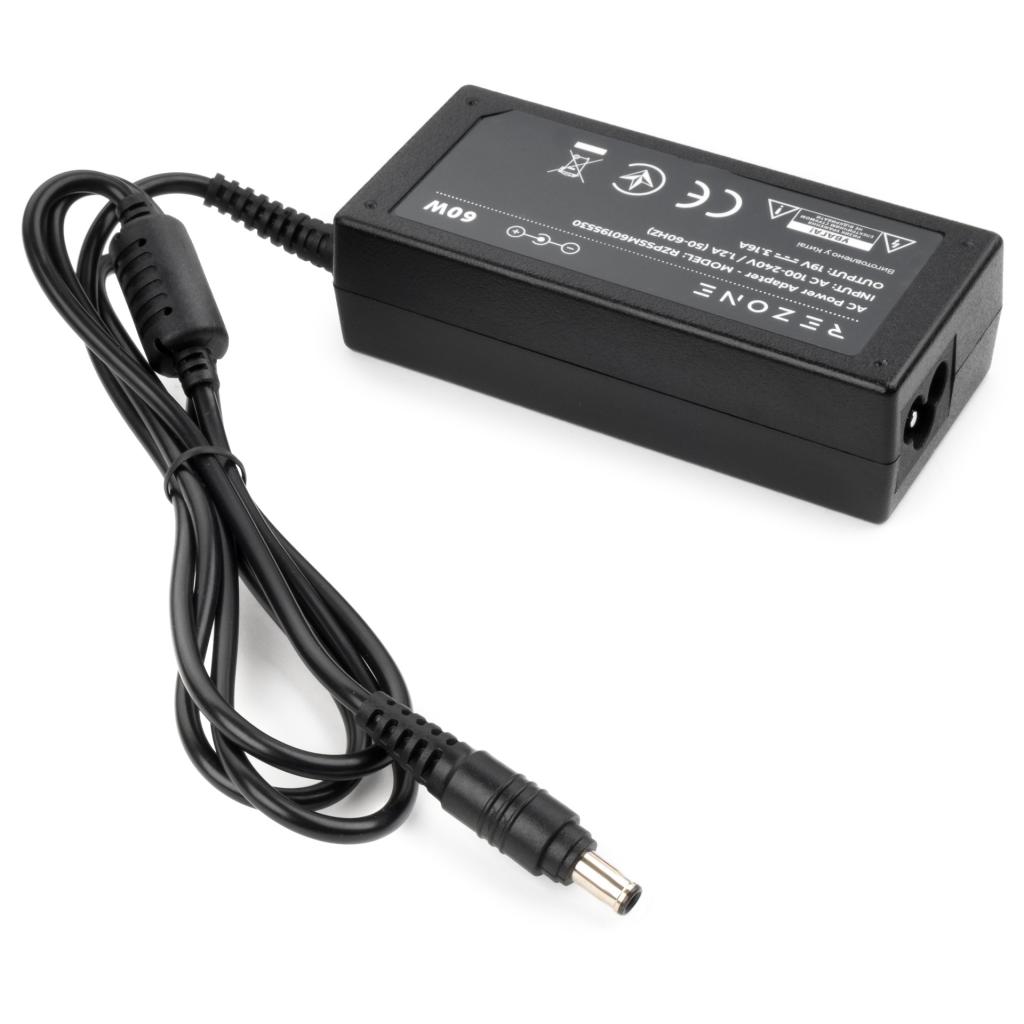 Блок живлення до ноутбуку Rezone Samsung 60W 19V 3.16А 5.5*3.0 (RZPSSM60195530) - зображення 2