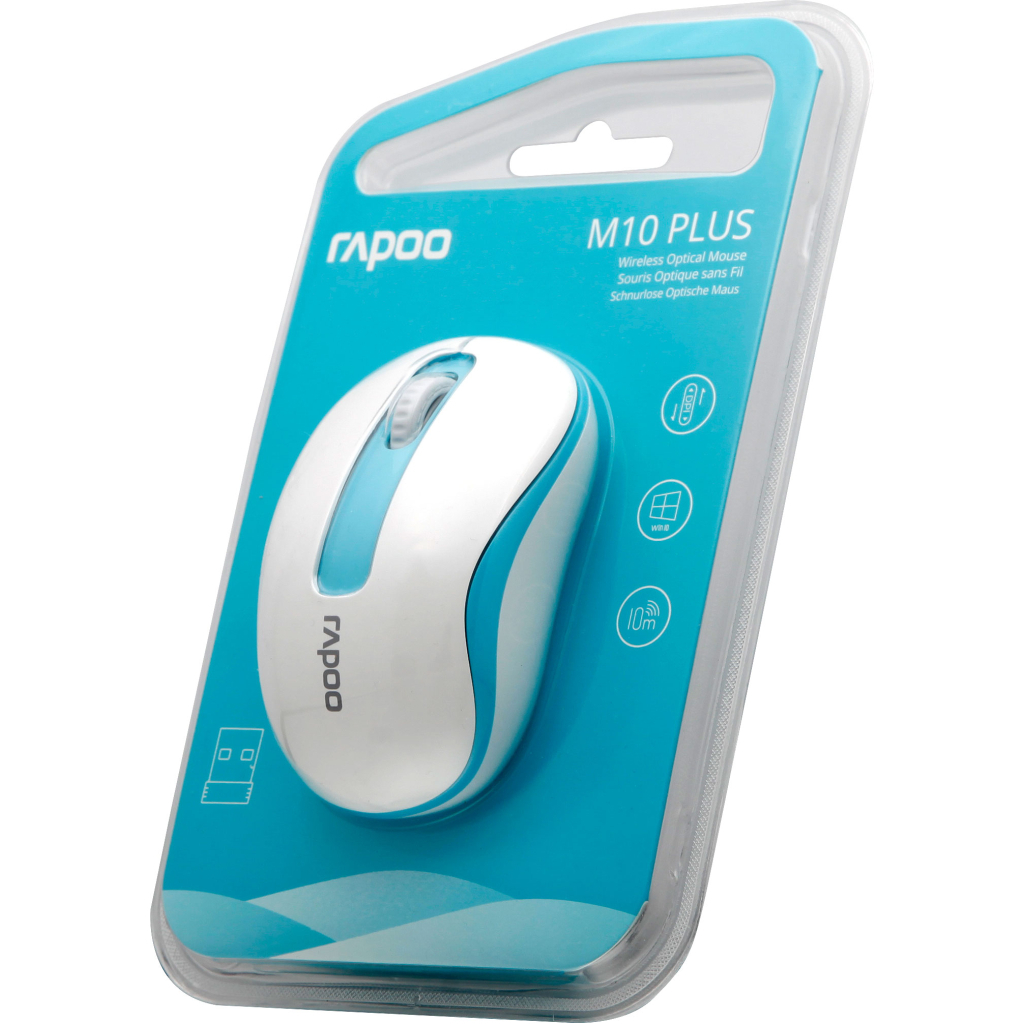 Мишка Rapoo M10 Plus Blue - зображення 5