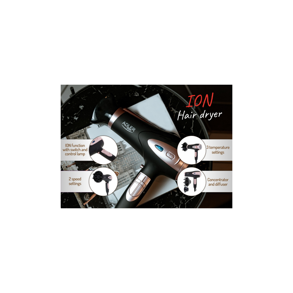 Фен Adler AD 2248b - зображення 8