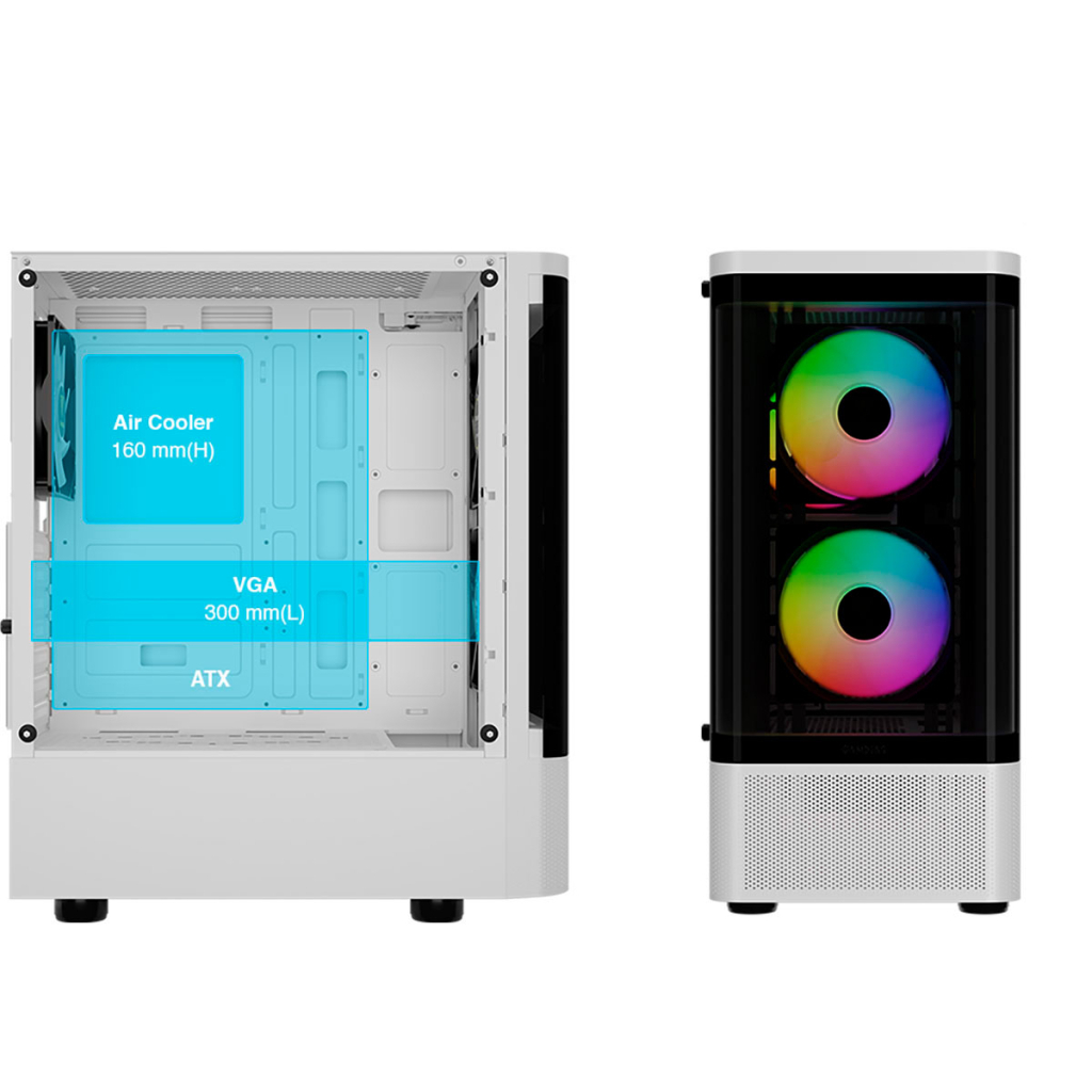 Корпус Gamdias TALOS E3 CG WH (4711514501209) - зображення 10