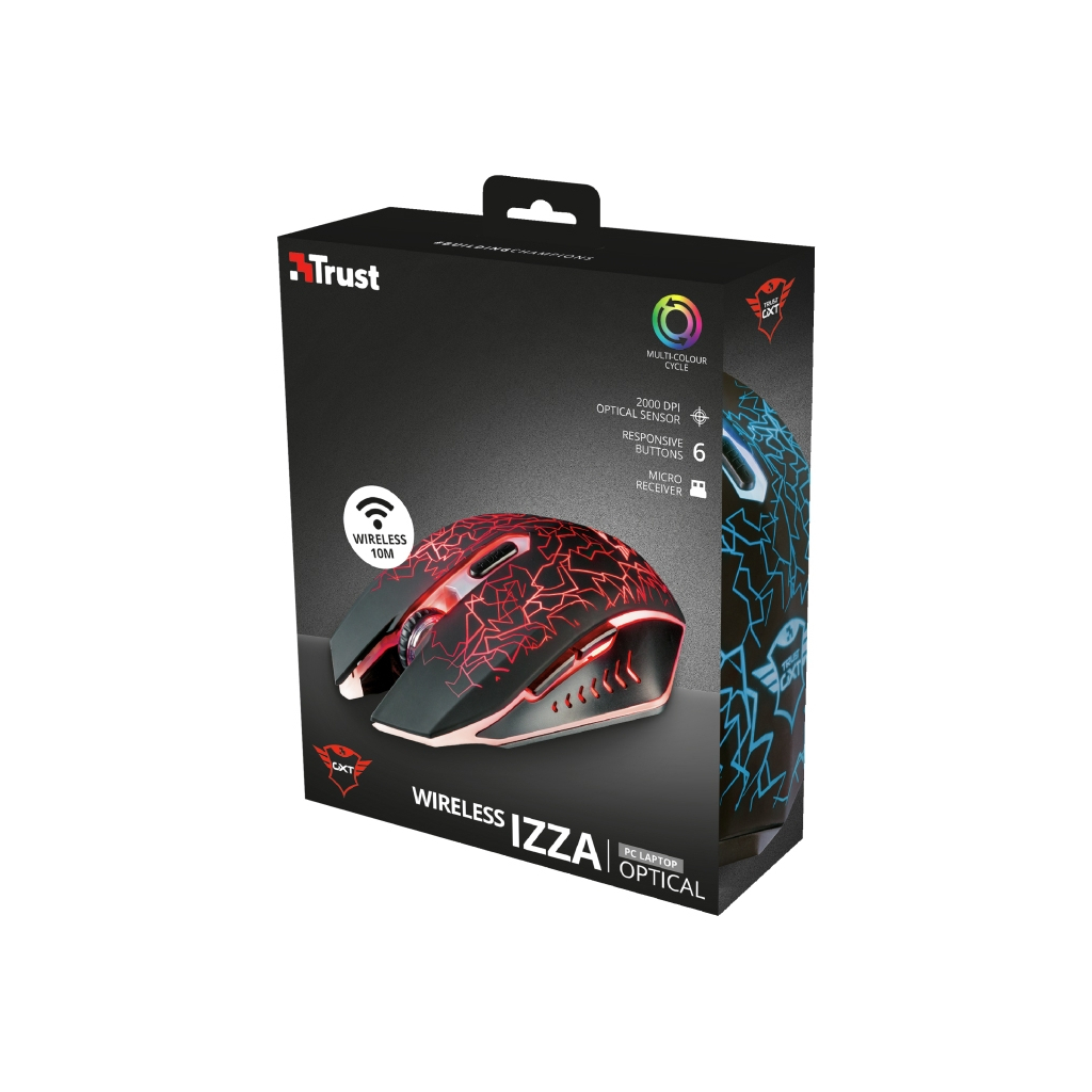 Мишка Trust GXT 107 Izza Wireless Optical Gaming Mouse (23214) - зображення 7