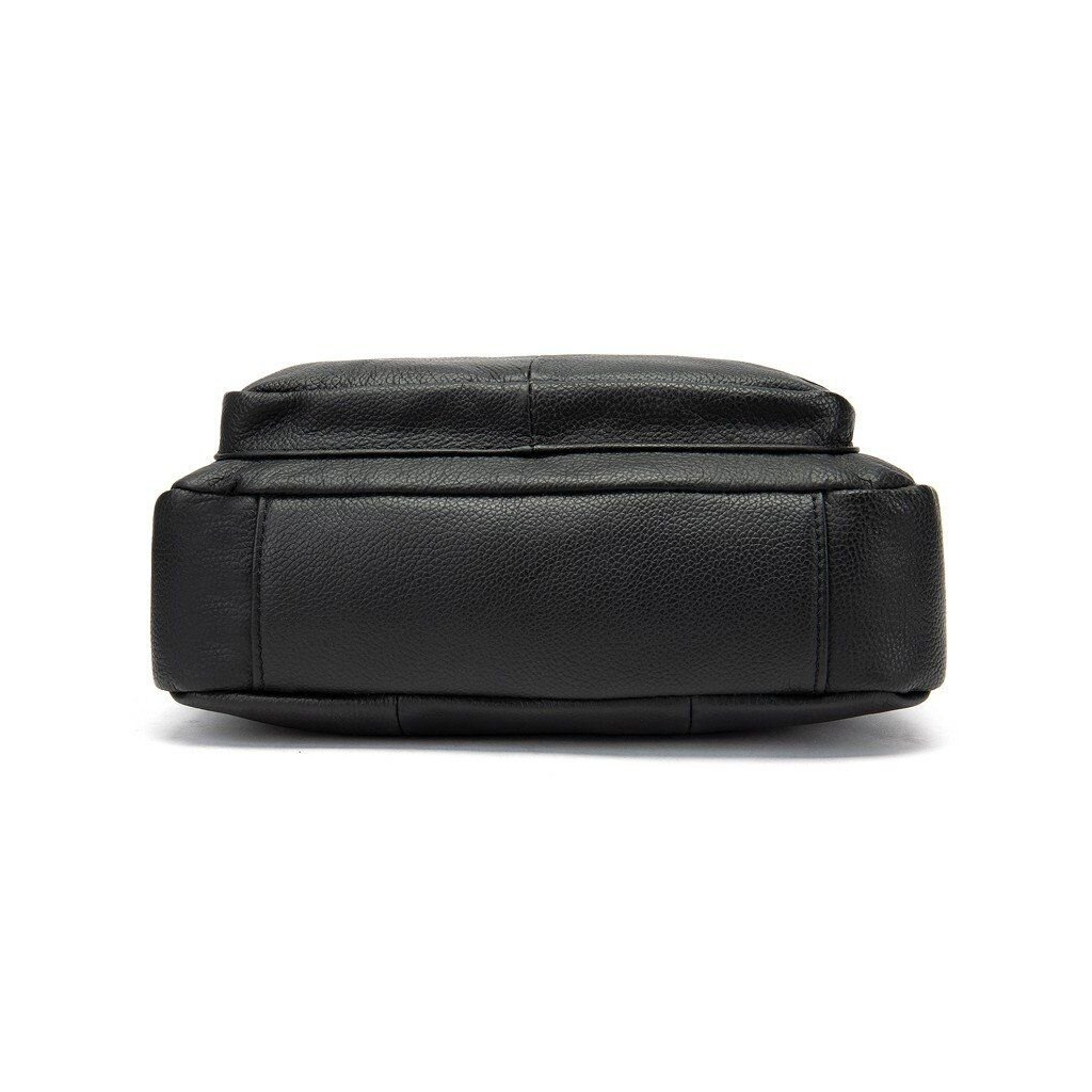 Сумка Vintage На плече зі шкіри Чорна (20021) - зображення 2