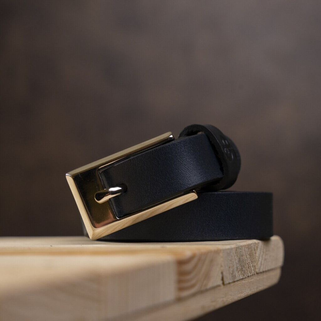 Ремінь Grande Pelle Шкіряний жіночий Синій (11070) - зображення 6