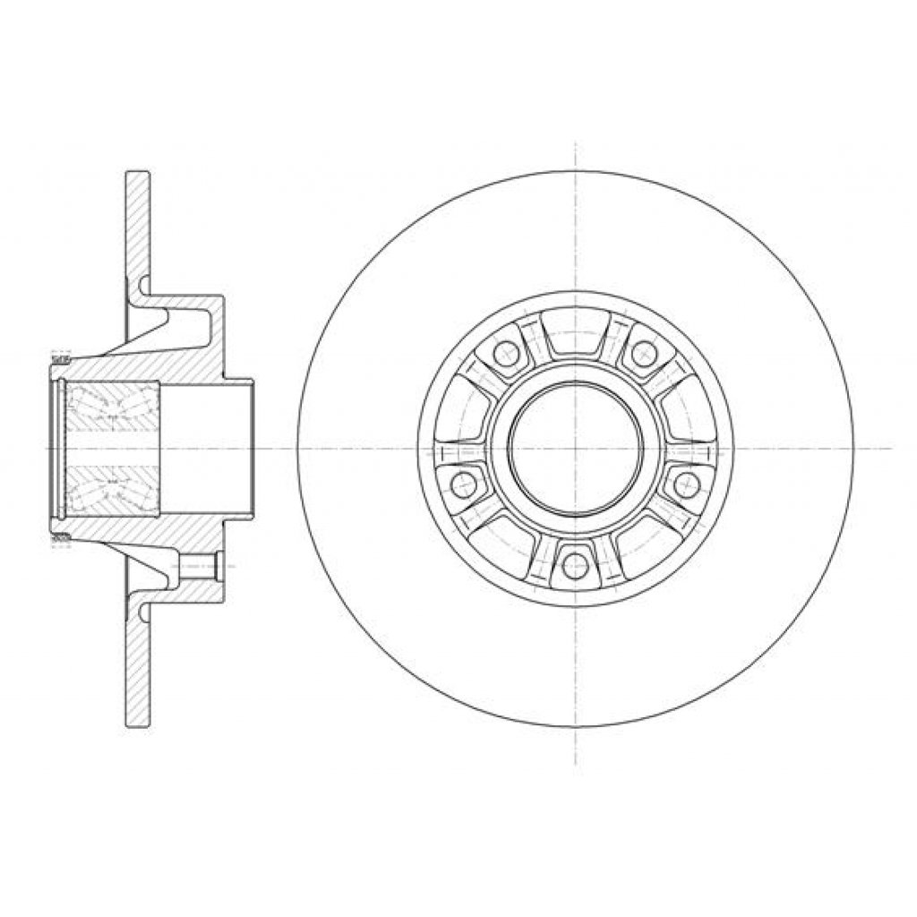 Гальмівний диск REMSA 6733.20 - зображення 1