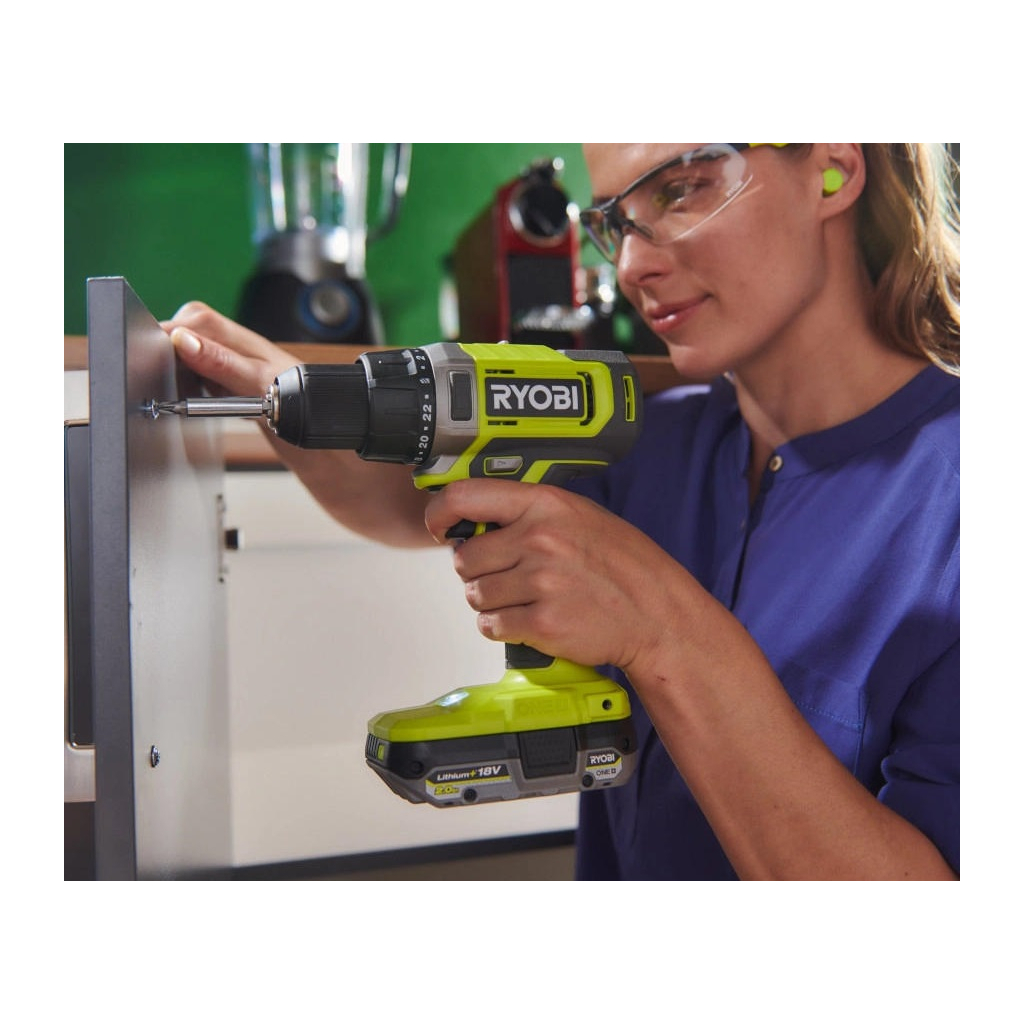 Шуруповерт Ryobi ONE+ RDD18-1C20S 18V, 1х2Ah, 52Нм, 450/1750об/хв, сумка (5133005519) - зображення 6