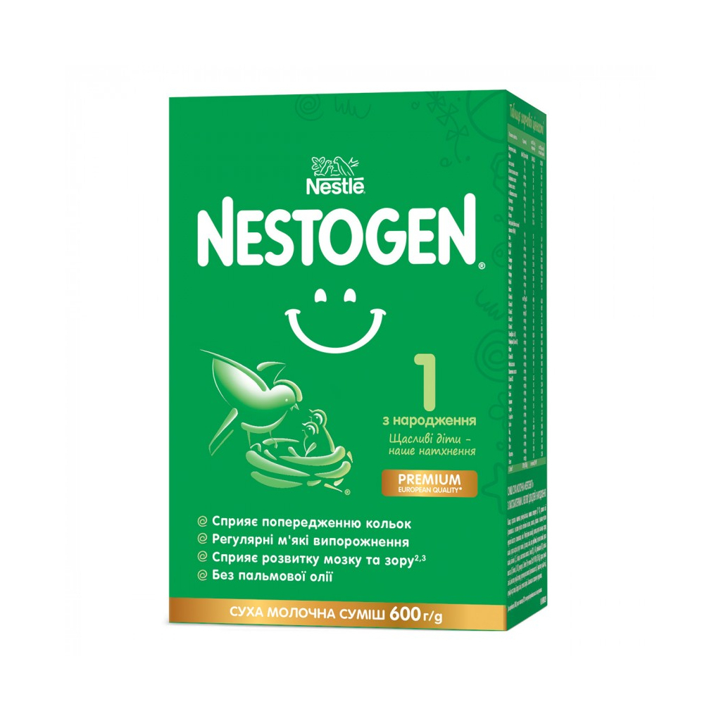 Дитяча суміш Nestogen 1 з лактобактеріями L. Reuteri з народження 600 г (7613287103680) - зображення 1