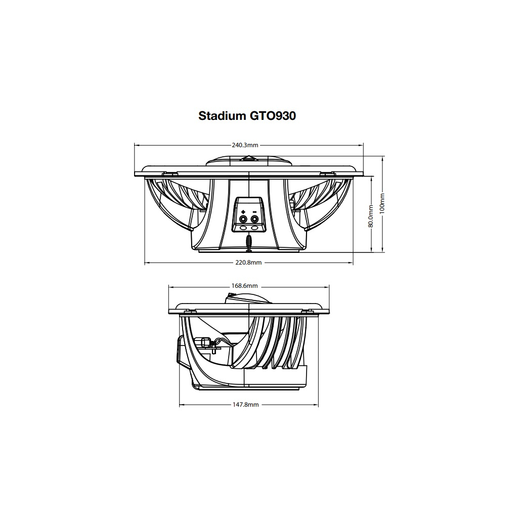 Коаксіальна акустика JBL Stadium GTO 930 - зображення 4