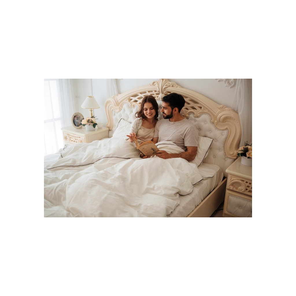 Постільна білизна MirSon Сатин Corner Moko White 220х240 - King Size (2200001484481) - зображення 4