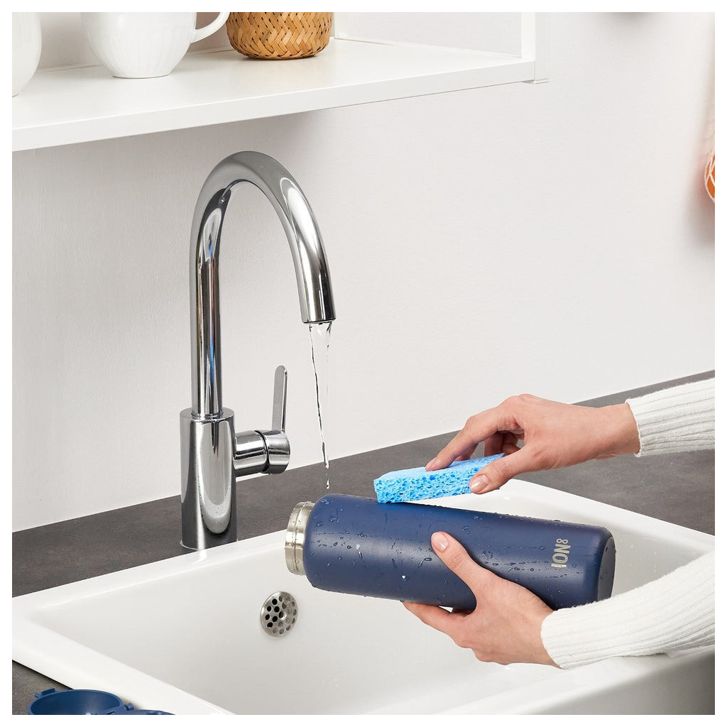 Пляшка для води ION8 OneTouch Vacuum Insulated 920 мл Ash Navy (I8TS1000ANAVY) - зображення 5