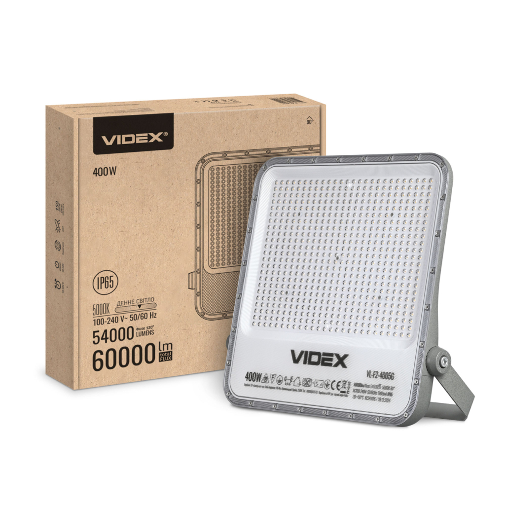 Прожектор Videx LED  PREMIUM F2 400W 5000K 220V (VL-F2-4005G) - зображення 7