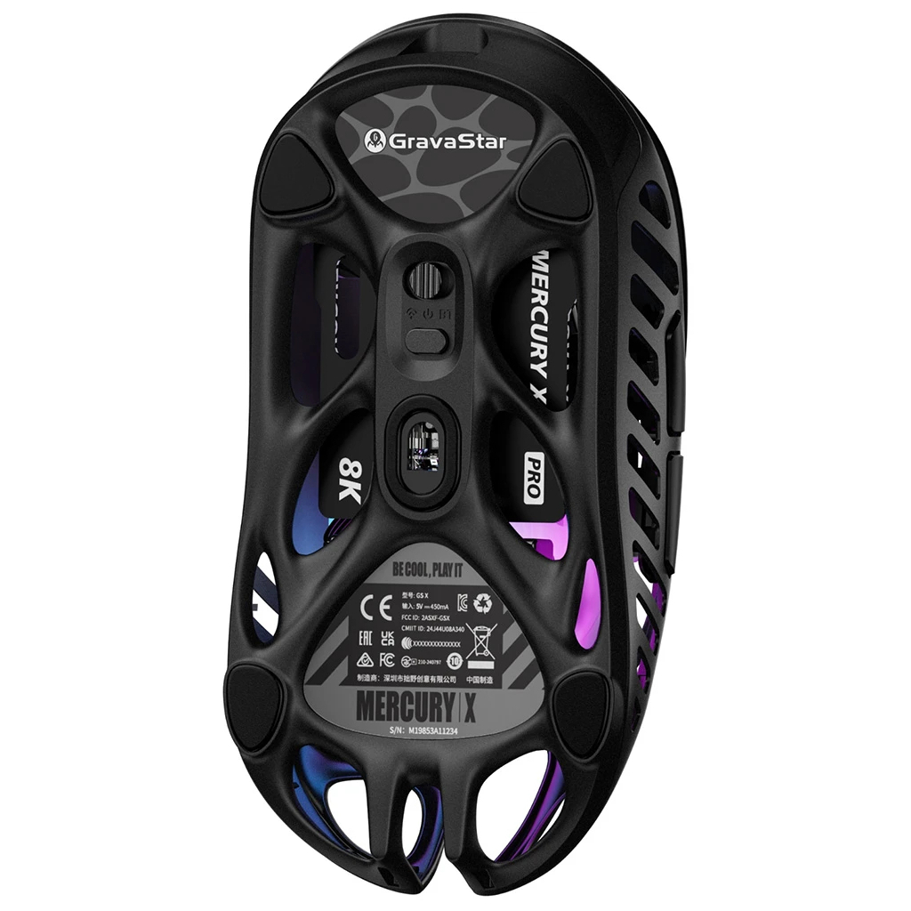 Мишка GravaStar Mercury X Wireless/Bluetooth/USB Black (GSX_BLK) - зображення 5