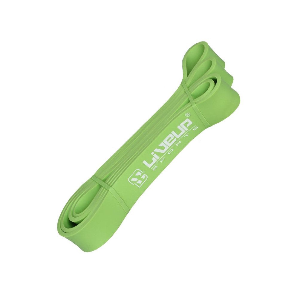 Еспандер LiveUp Latex Loop для підтягування 208х4.5х0.32 см зелений LS3650-2080Mg (6951376105742) - зображення 1