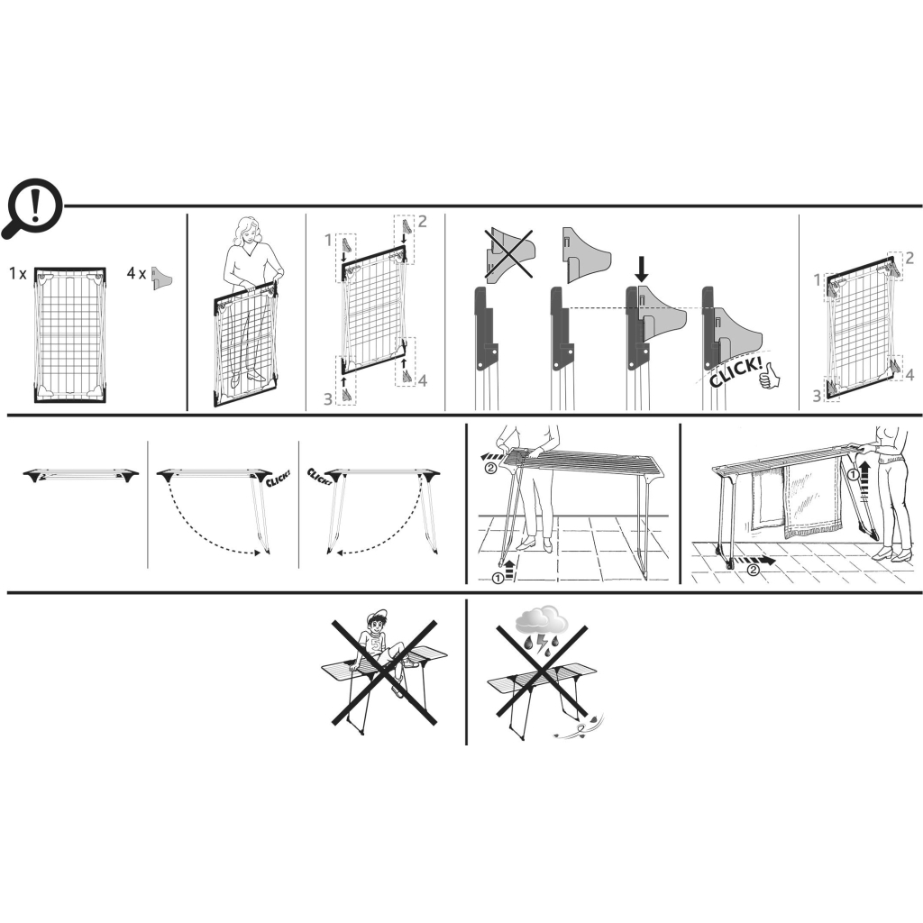 Сушарка для білизни Gimi Dinamik 20 Plus підлогова (169267) (929682) - зображення 4