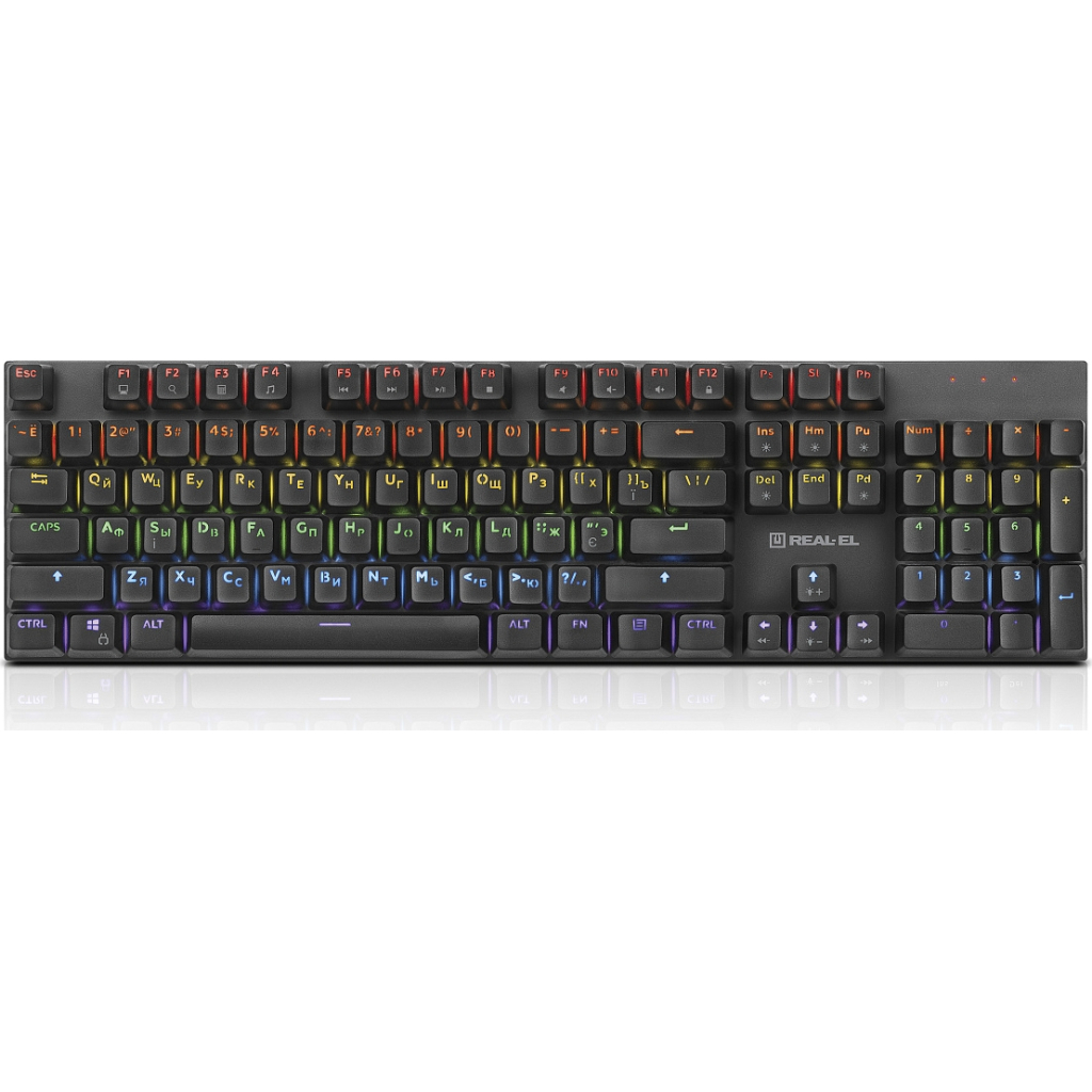 Клавіатура REAL-EL M 13 Grey - зображення 2