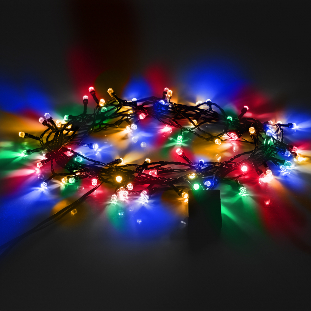 Гірлянда YES! Fun Діамант 8 мм 80 LED Різнокольорова 8 м 8 режимів миготіння (975051) - зображення 3