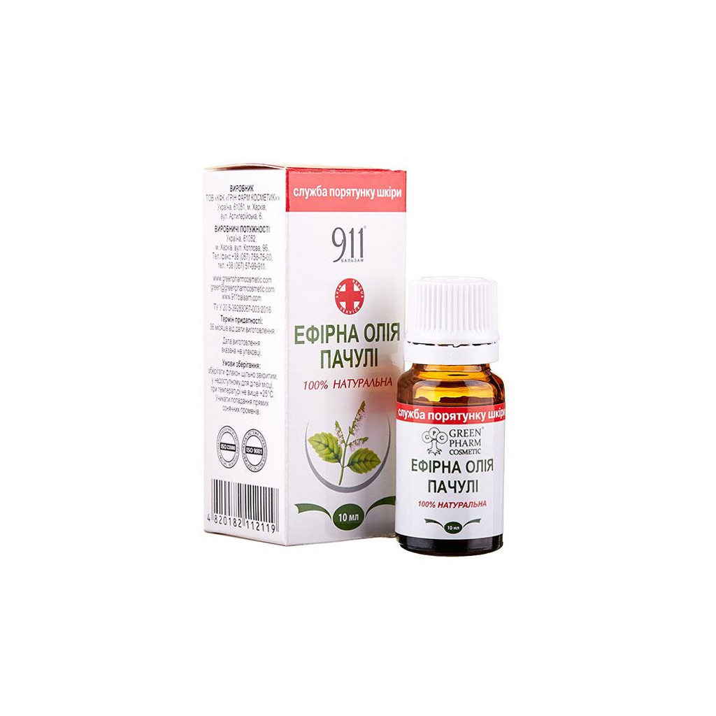 Ефірна олія ГРІН ФАРМ КОСМЕТИК Масло эфирное пачули 10 мл - зображення 1