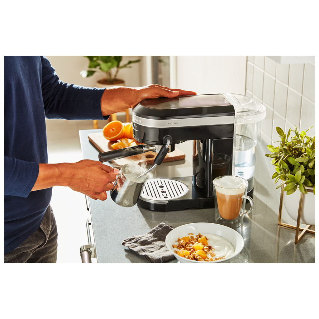 Ріжкова кавоварка еспресо KitchenAid 5KES6503EOB - зображення 11