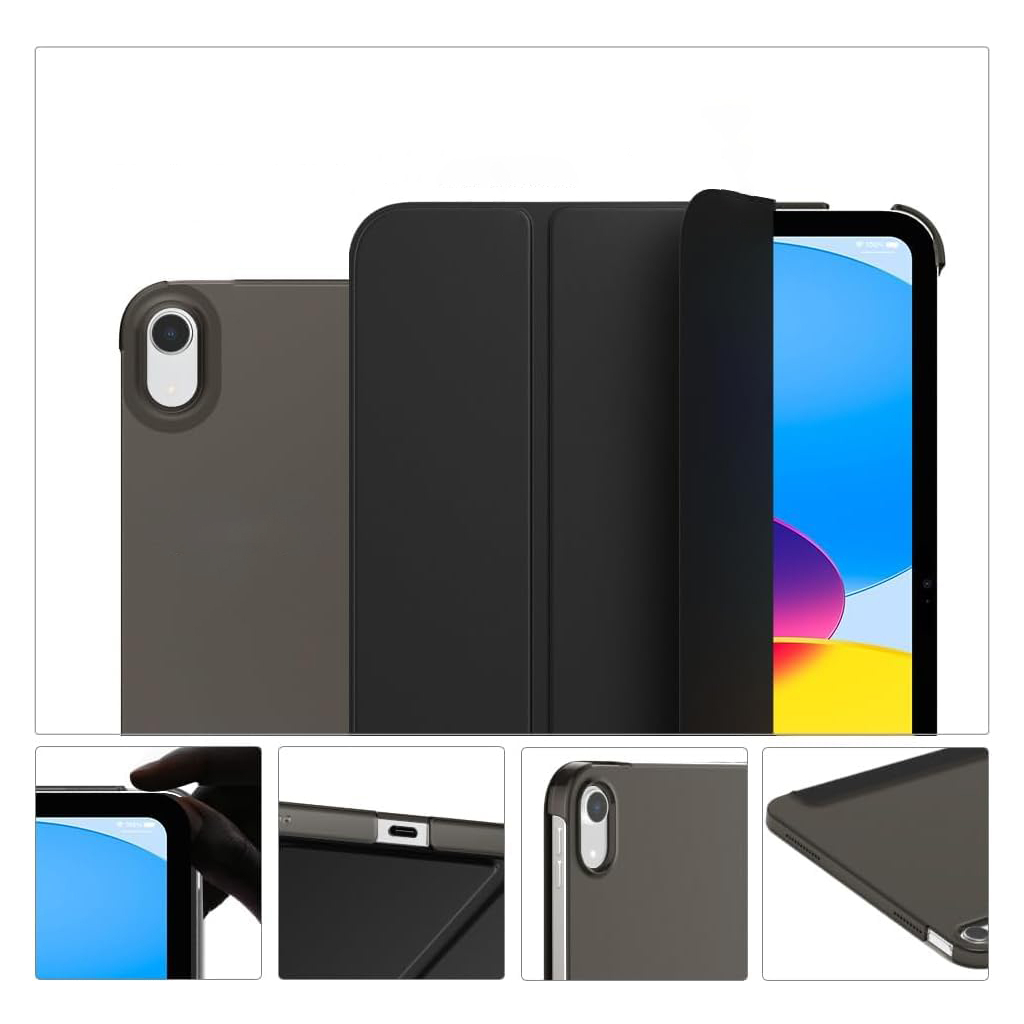 Чохол до планшета BeCover Tri Fold Hard Apple iPad 10.9" 2022/24/11" 2025/2024 Black (712983) - зображення 4