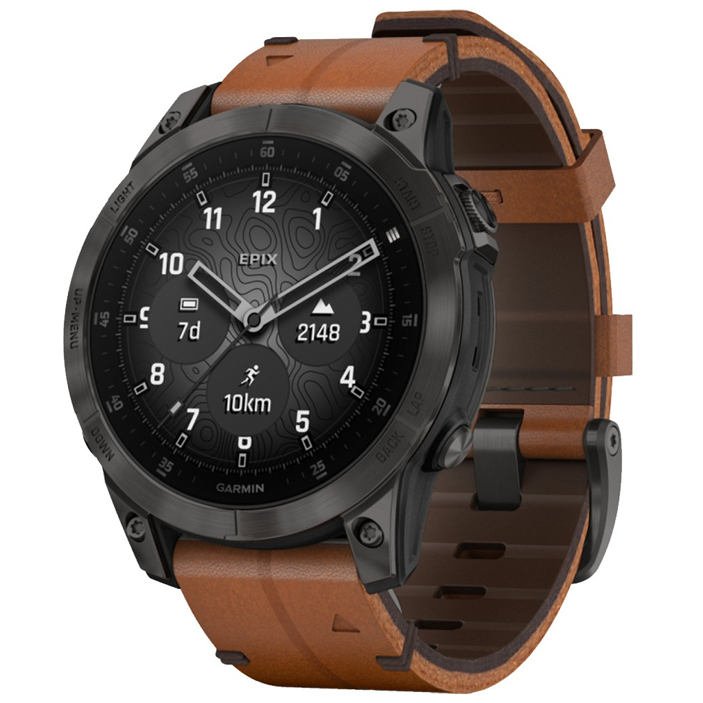 Смарт-годинник Garmin EPIX gen 2, Sapphire, Gray Titanium, GPS (010-02582-30) - зображення 1