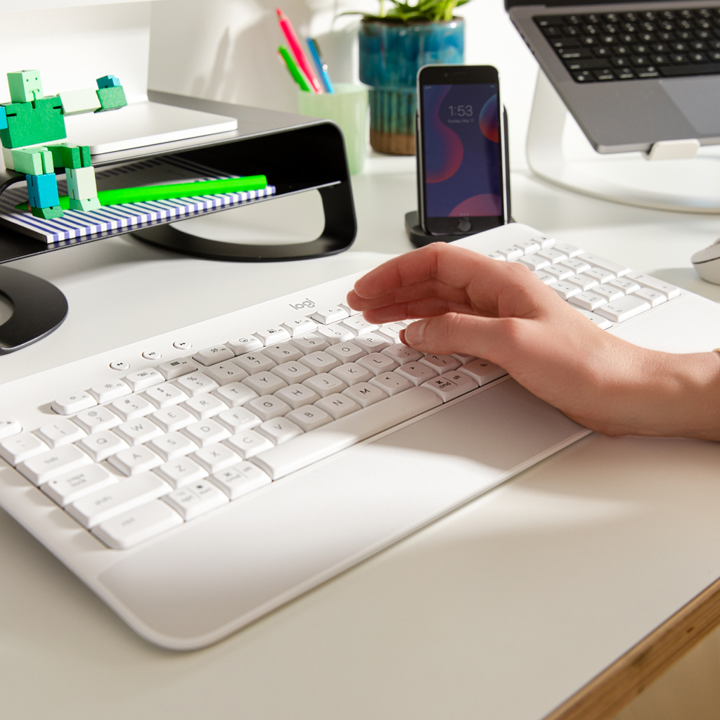 Клавіатура Logitech Signature K650 USB/Bluetooth UA Off-White (920-010977) - зображення 2