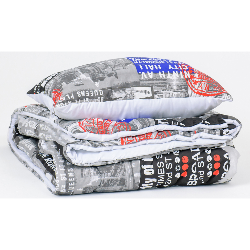 Ковдра MirSon Набір Tencel Зима №3692 Print Line Beatrice + подушка середня 140х205+50х70 (2200004821306) - изображение 2