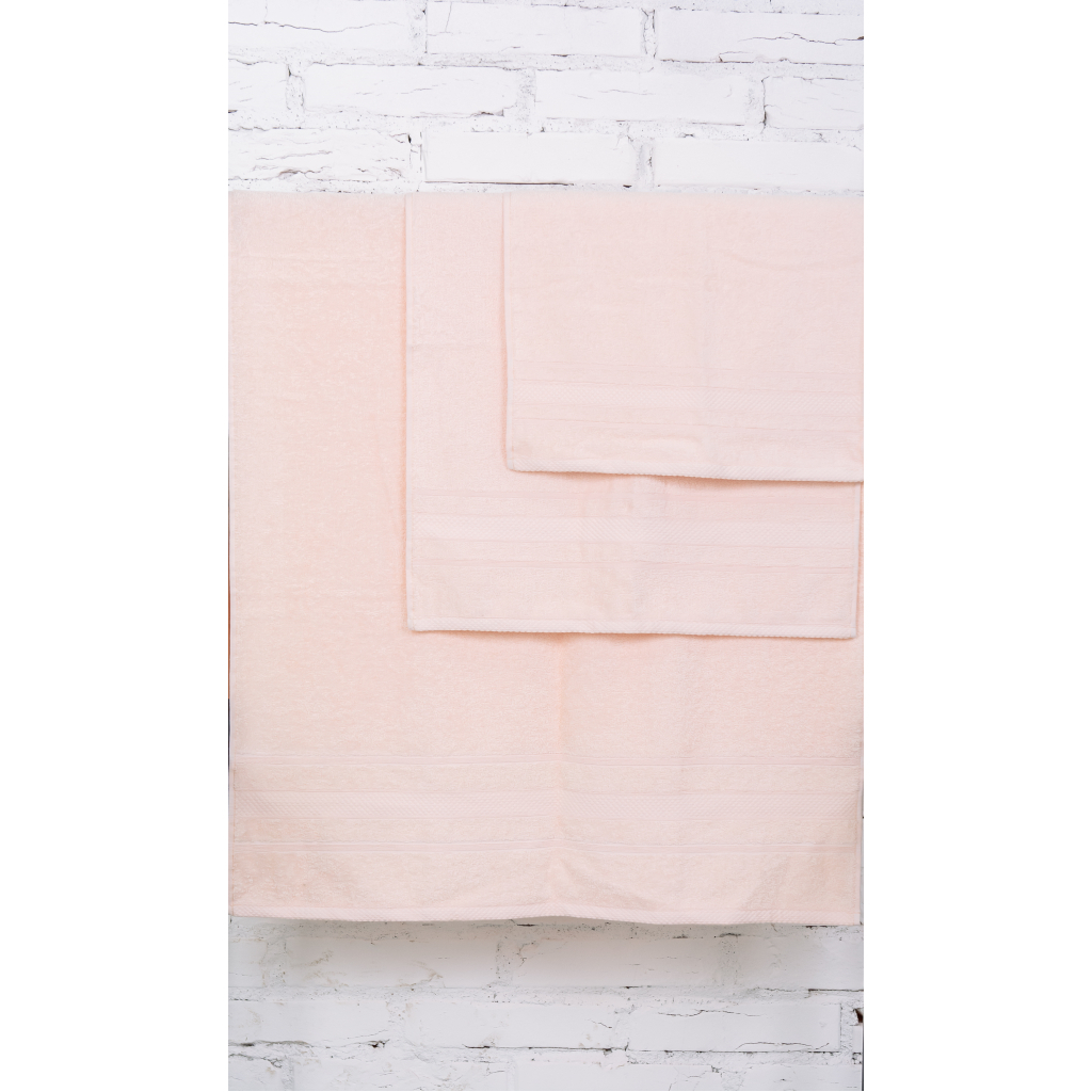 Рушник MirSon набір банних 5080 Elite SoftNess Peach 50х90, 70х140, 100х15 (2200003961003) - зображення 3
