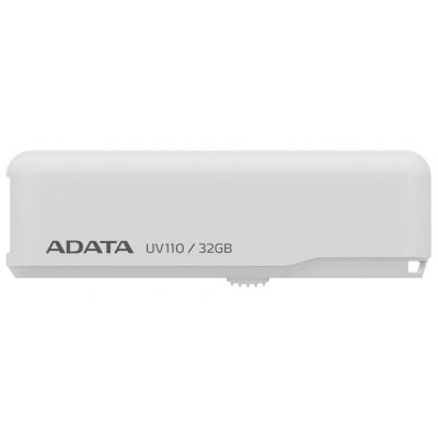USB флеш накопичувач ADATA 32GB UV110 White USB 2.0 (AUV110-32G-RWH) - зображення 1