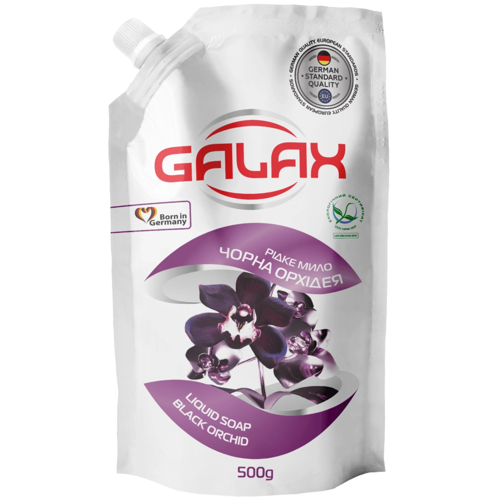 Рідке мило Galax Чорна орхідея дой-пак 500 г (4260637721693) - зображення 1